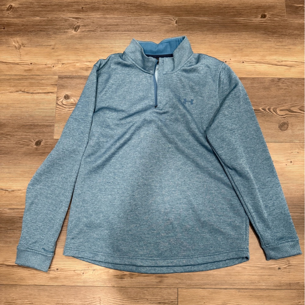 Men's Blue Quarter-Zip Sweater